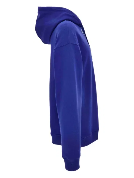 Majica s kapuljačom Versace Jeans Couture plava