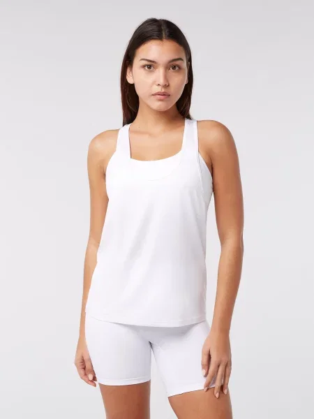 YO-GAYA Športový top Loose Tank Top' biela