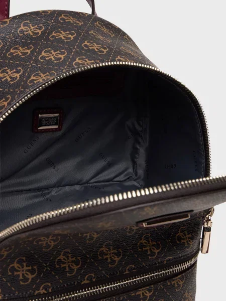 Рюкзак Guess с принтом коричневый