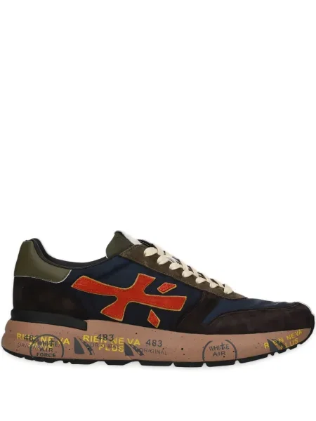 Sneakerși Premiata din piele de căprioară albastru