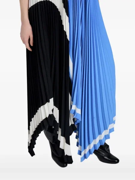 Плисирана костюм рокля Proenza Schouler синьо