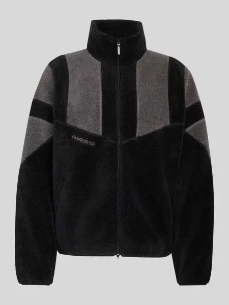 Bluza rozpinana o luźnym kroju z miękką podszewką wewnętrzną z polaru Adidas Originals czarna