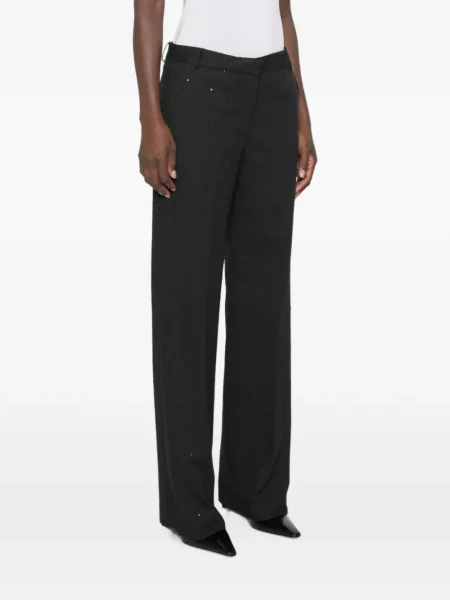 Pantaloni Ermanno Scervino cu paiete negru