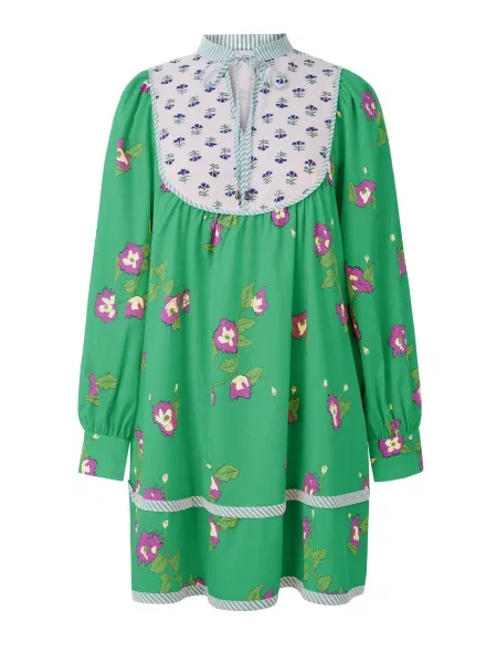 Imily Bela Rochie gri deschis / fucsia alb