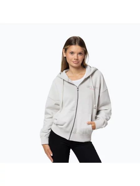 Bluză pentru femei Pitbull Santa Muerte Hooded Zip white stone alb