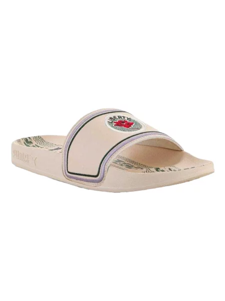 Klapki X Liberty Logo Sliders beżowe
