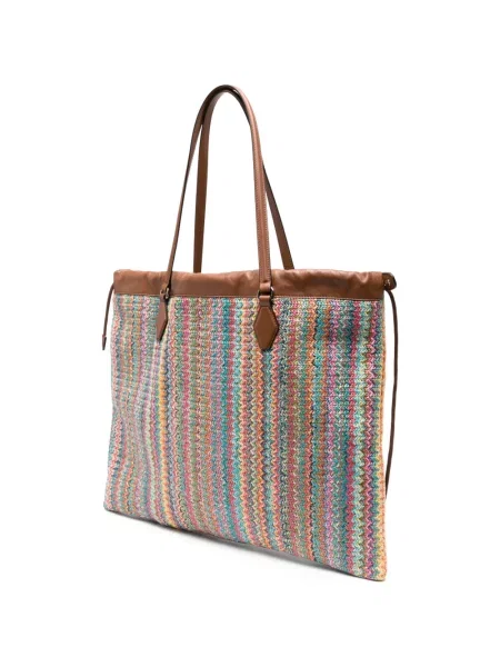 Geantă shopper Jimmy Choo cu cordon maro