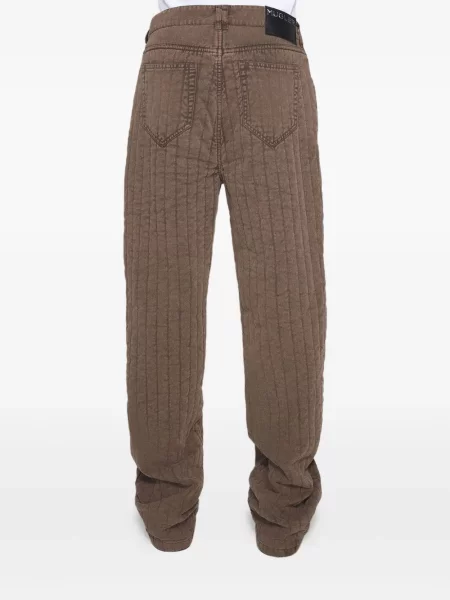 Matlasat pantaloni Mugler maro