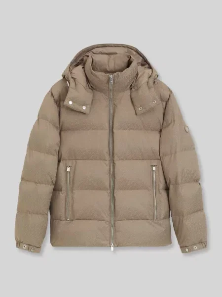 Kurtka puchowa o kroju regular fit z odpinanym kapturem Boss