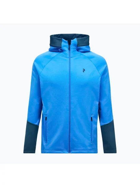 Мъжки суитшърт Peak Performance Rider Essentials Zip Hood Azure Ascent/Mountain Lake синьо