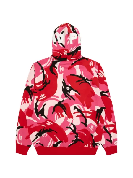 Hanorac cu glugă Aape By A Bathing Ape cu imagine roz