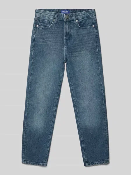 Jeansy o kroju straight fit z czystej bawełny model ‘EDGE’ Only & Sons niebieskie