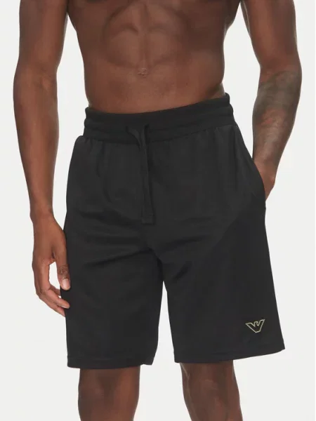 Αθλητικό σορτς Emporio Armani Underwear μαύρο