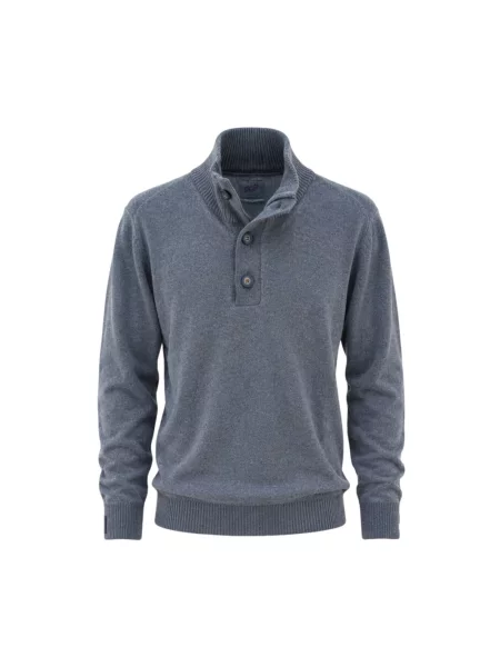 Sweter Bob wełniany niebieski