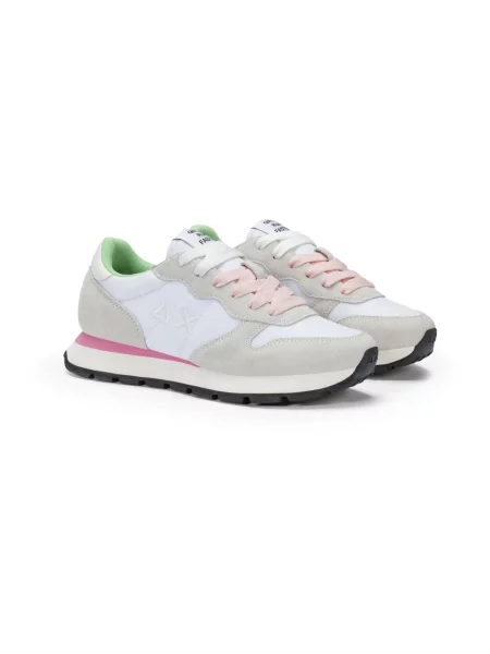 Sneakersy Sun68 zamszowe białe