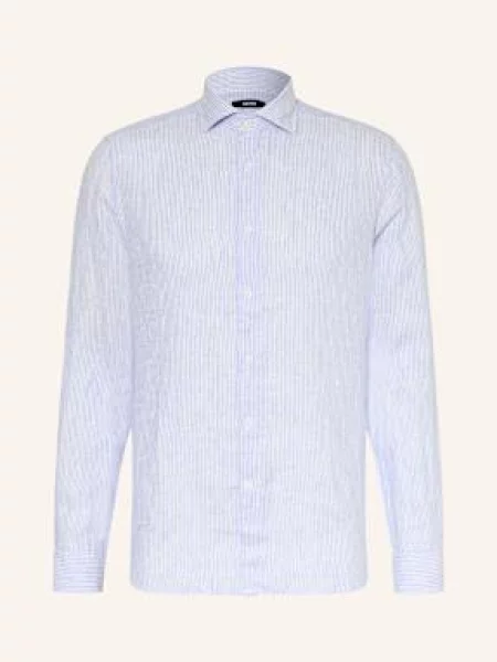 Reiss Koszula Z Lnu Ruban Regular Fit blau biała