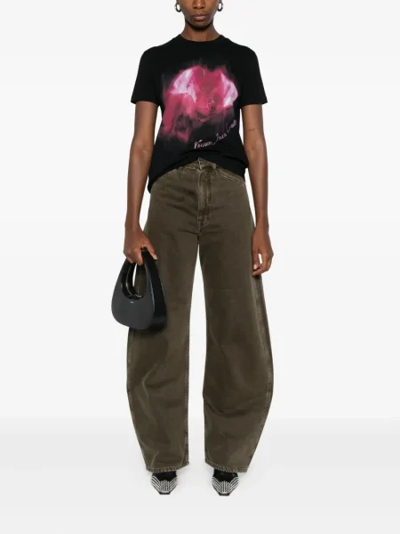 Tricou Versace Jeans Couture cu imagine negru