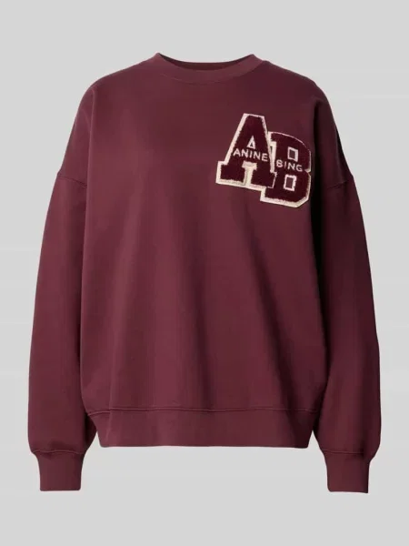 Bluza z naszywką w stylu Letterman Anine Bing