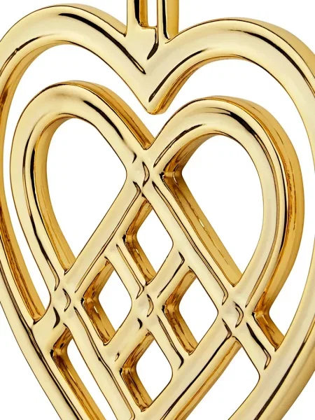 Ozdobný přívěsek Rosendahl Weaved Heart žlutý