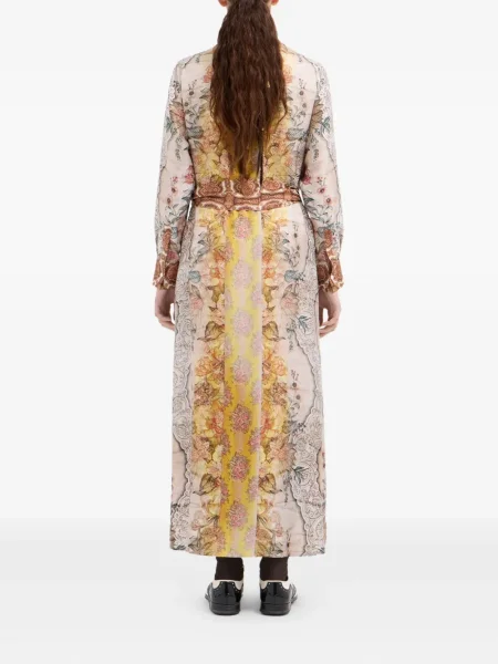 Rochie tip cămașă Pierre-louis Mascia cu model floral cu imagine de costum