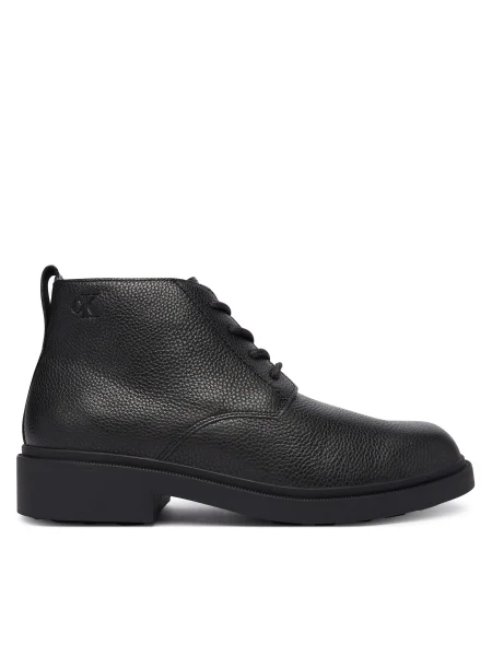 Calvin Klein Боти Dress Lug Desert Boot Lth черен