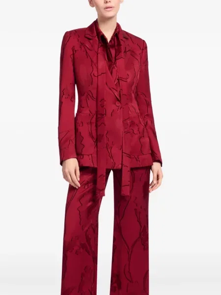 Sacou Elie Saab din jacard roșu