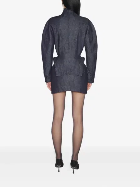 Φούστα τζιν Mugler μπλε