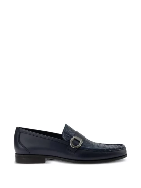 Loafersy Ferragamo modrá