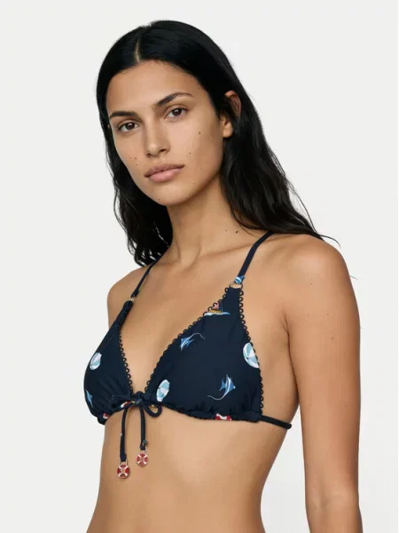 Seafolly Gornji del bikini Beach Club Mornarsko modra