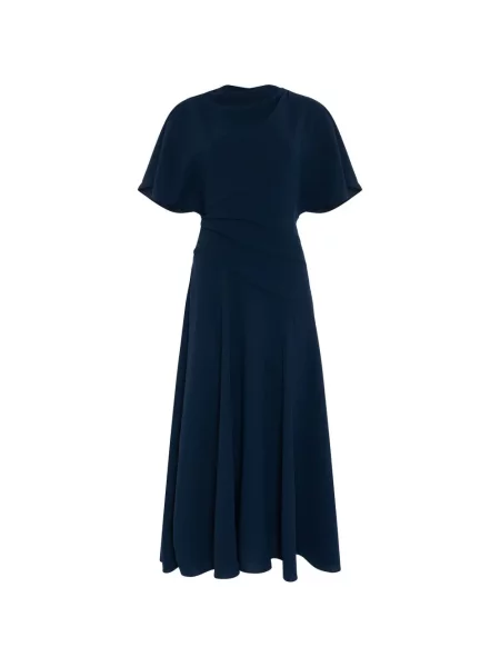 Rochie midi Roksanda drapată albastru
