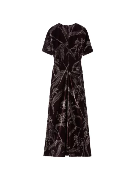 Rochie La Doublej cu model floral cu imagine de costum violet