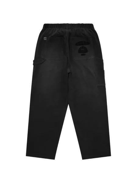 Pantaloni Aape By A Bathing Ape cu imagine negru