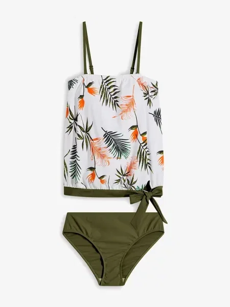 Tankini oversize komplet biały