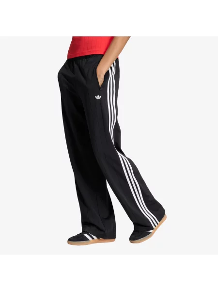 Pantaloni adidas Pinstripe Firebird Loose Trackpant Black/ White/ Grey Two XS alb