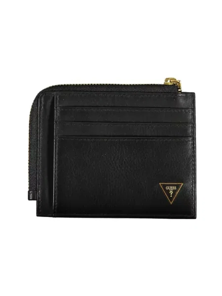 Jeansy Guess eleganckie skórzane czarne