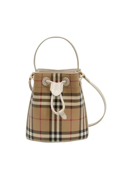 Mała sznurek ściągający shopperka Burberry mini