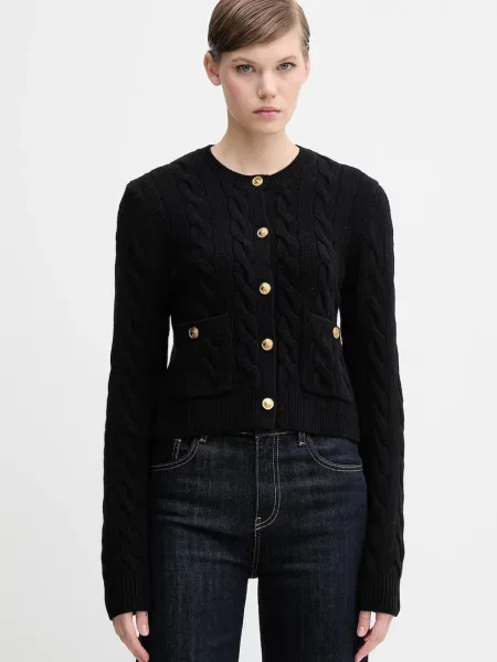 Polo Ralph Lauren cardigan din lână negru