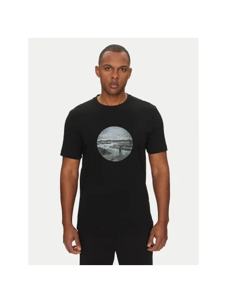 BOSS Póló Graphic Heritage Regular Fit fekete