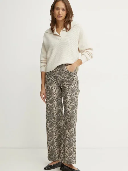 Вовняний светр MAX&Co. бежевий