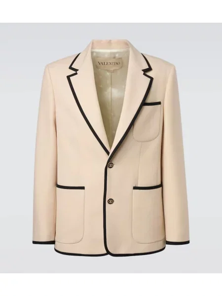 Sacou Valentino de lână alb