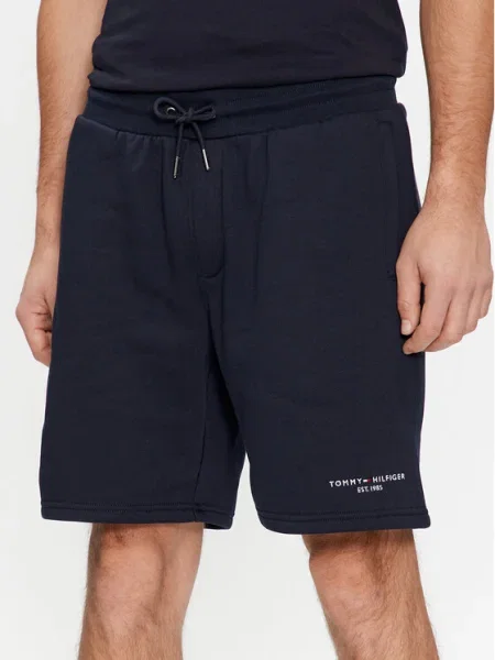 Pantaloni scurți de sport Tommy Hilfiger alb