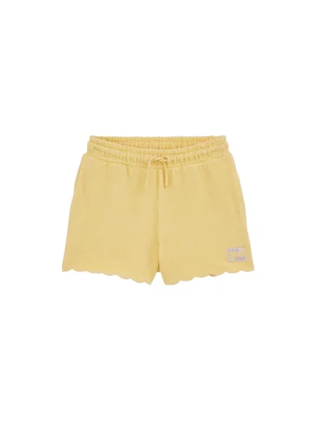 WE Fashion Pantaloni galben / mov lavandă / murdar alb