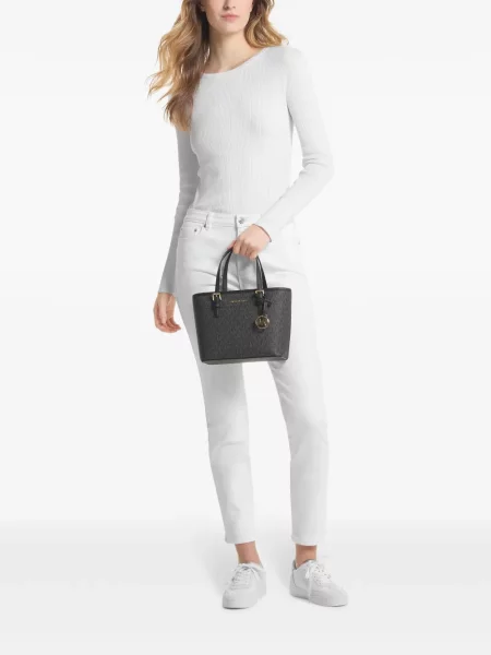 Matlasat sneakerși Michael Michael Kors din piele alb