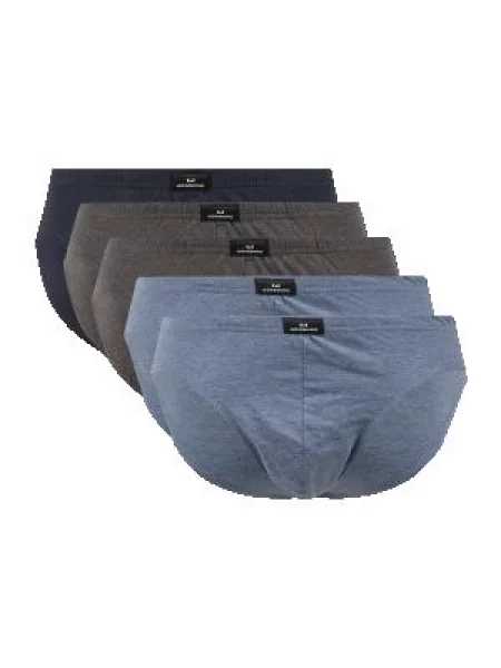 Slipy z bawełny w zestawie 5 szt. Götzburg Wäsche granatowe