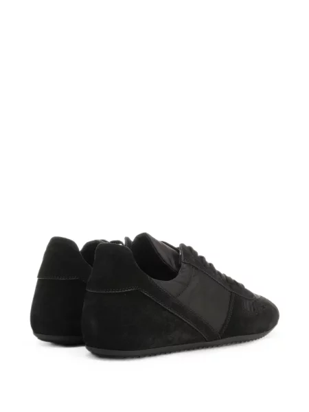Sneakerși Rick Owens din piele de căprioară negru