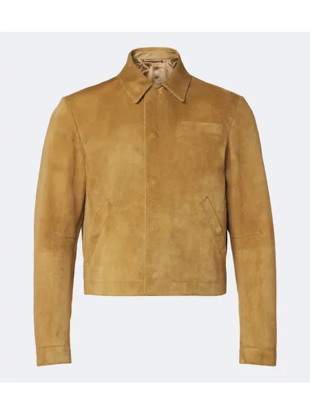 Geacă Tom Ford din piele de căprioară maro