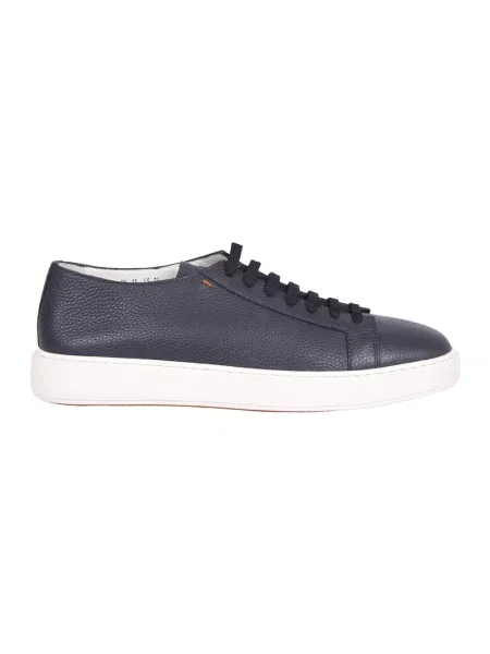 Sneakersy Santoni skórzane niebieskie