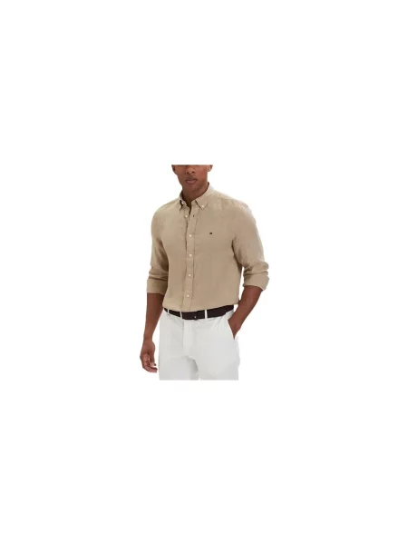 Košeľa Tommy Hilfiger béžová