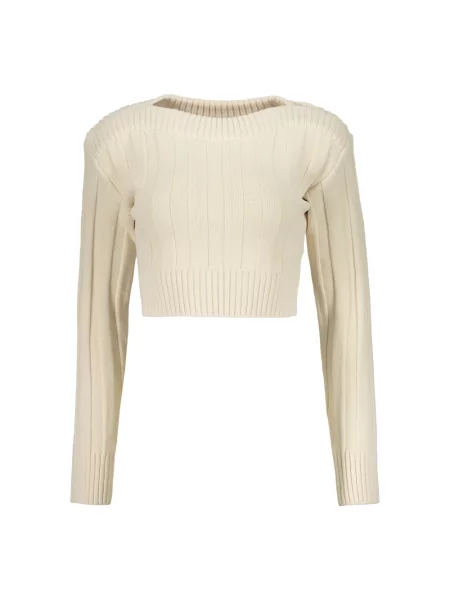 Sweter Low Classic klasyczny beżowy