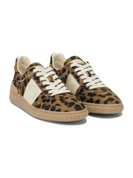 Sneakersy Valentino Garavani skórzane brązowe